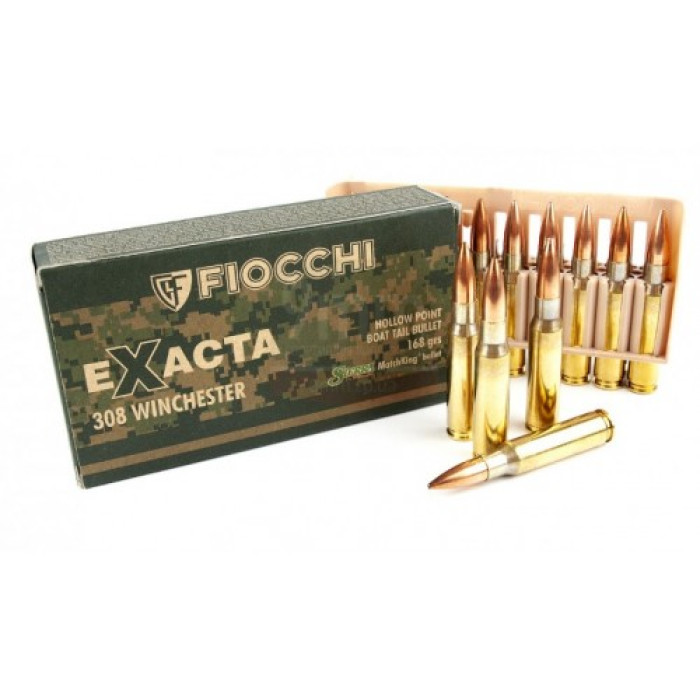 Купити Патрон мисливський Fiocchi 308 Winchester Exacta HPBT 168